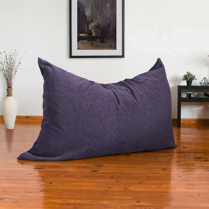 Pouf chenille géant