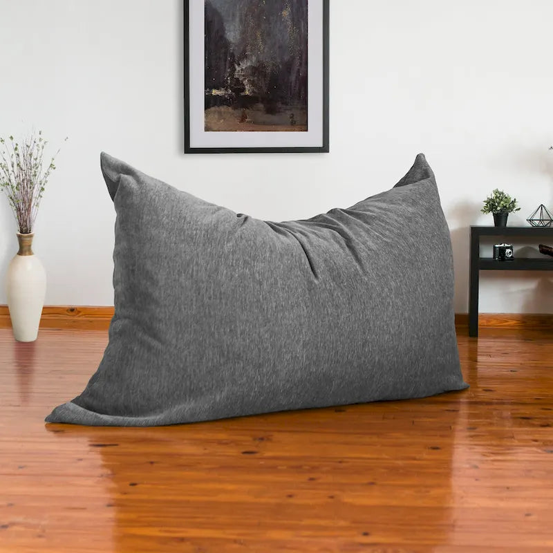 Pouf chenille géant