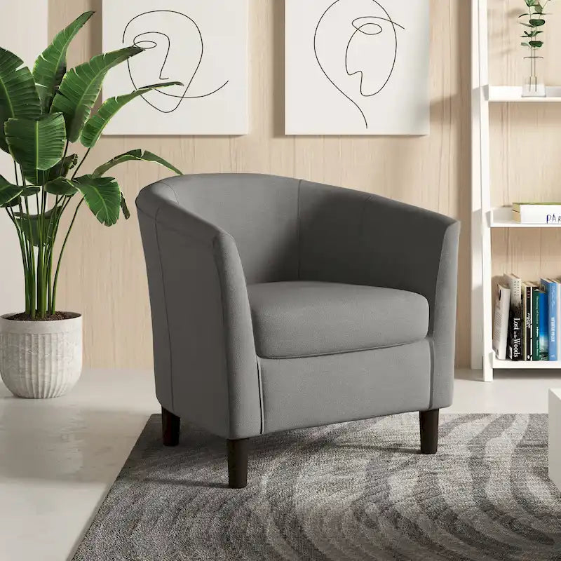 Fauteuil d'appoint tonneau moderne