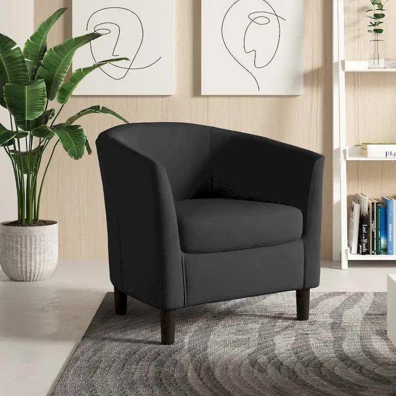 Fauteuil d'appoint tonneau moderne