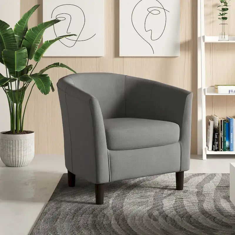 Fauteuil d'appoint tonneau moderne