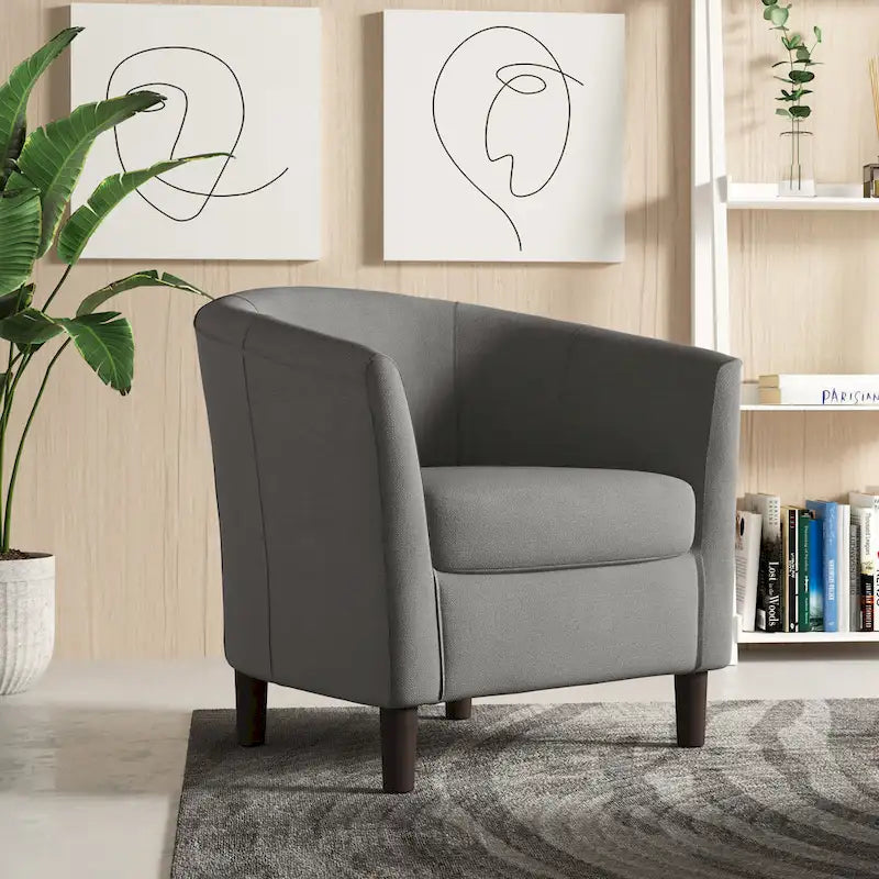 Fauteuil d'appoint tonneau moderne