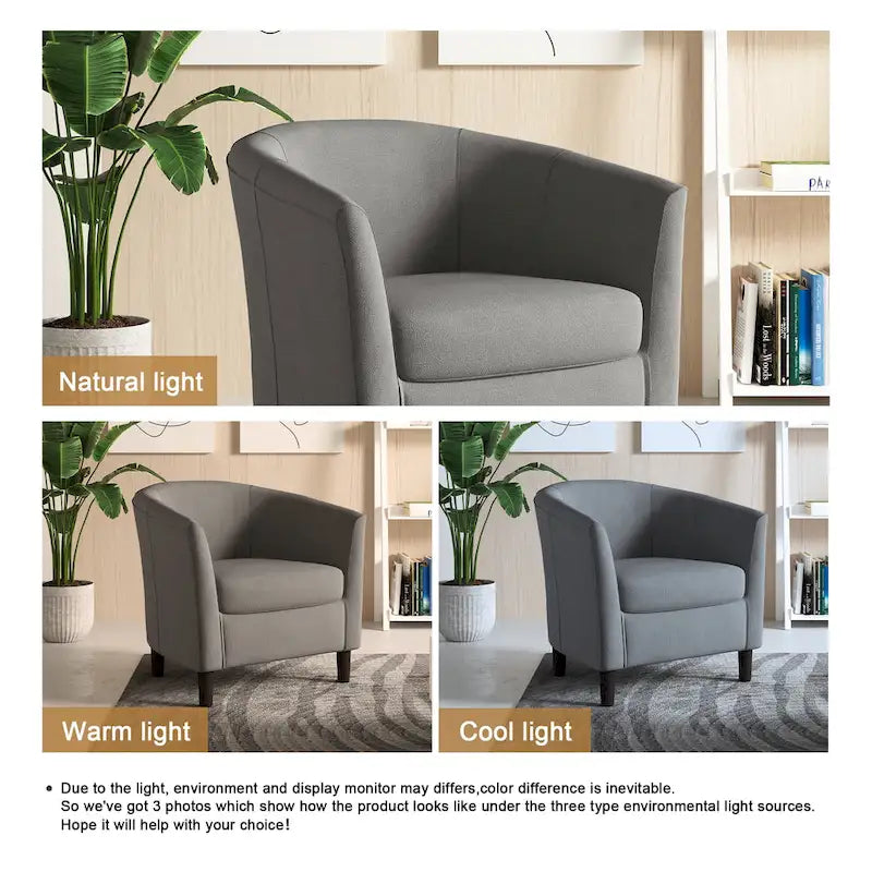 Fauteuil d'appoint tonneau moderne
