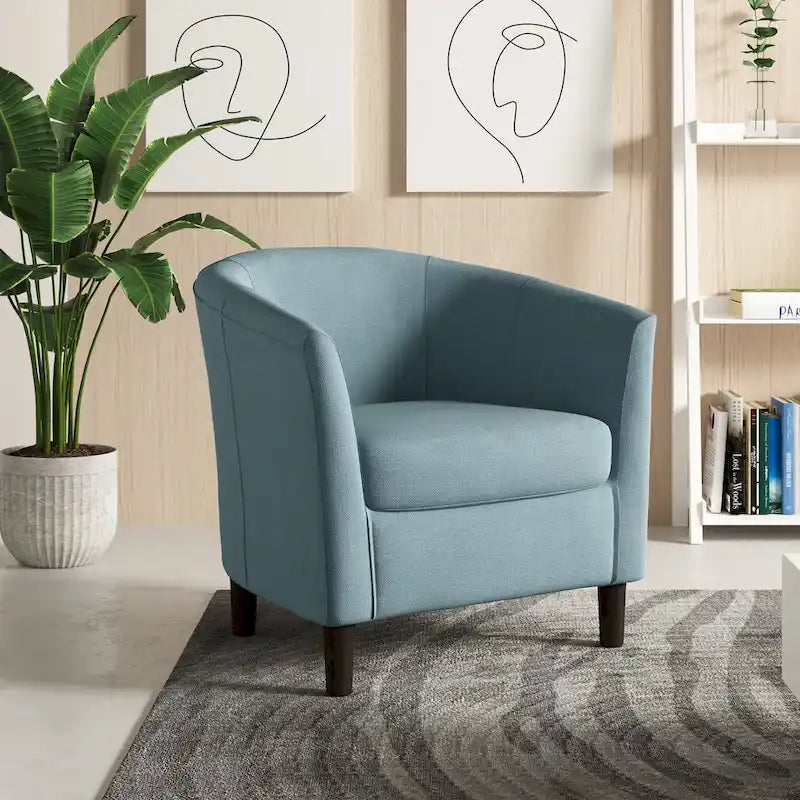 Fauteuil d'appoint tonneau moderne