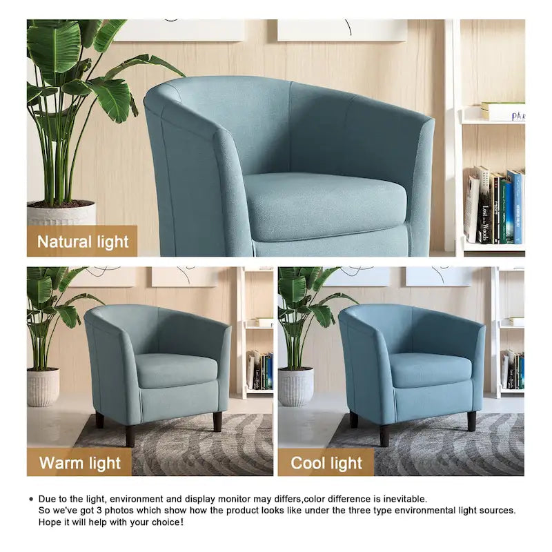 Fauteuil d'appoint tonneau moderne