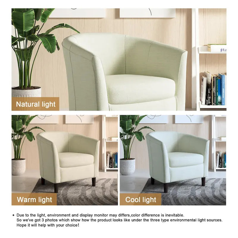 Fauteuil d'appoint tonneau moderne