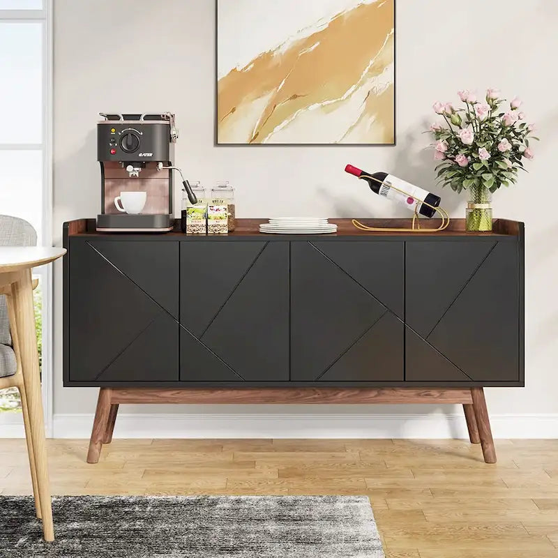 Buffet de rangement de 55 pouces avec portes