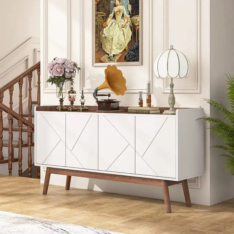 Buffet de rangement de 55 pouces avec portes