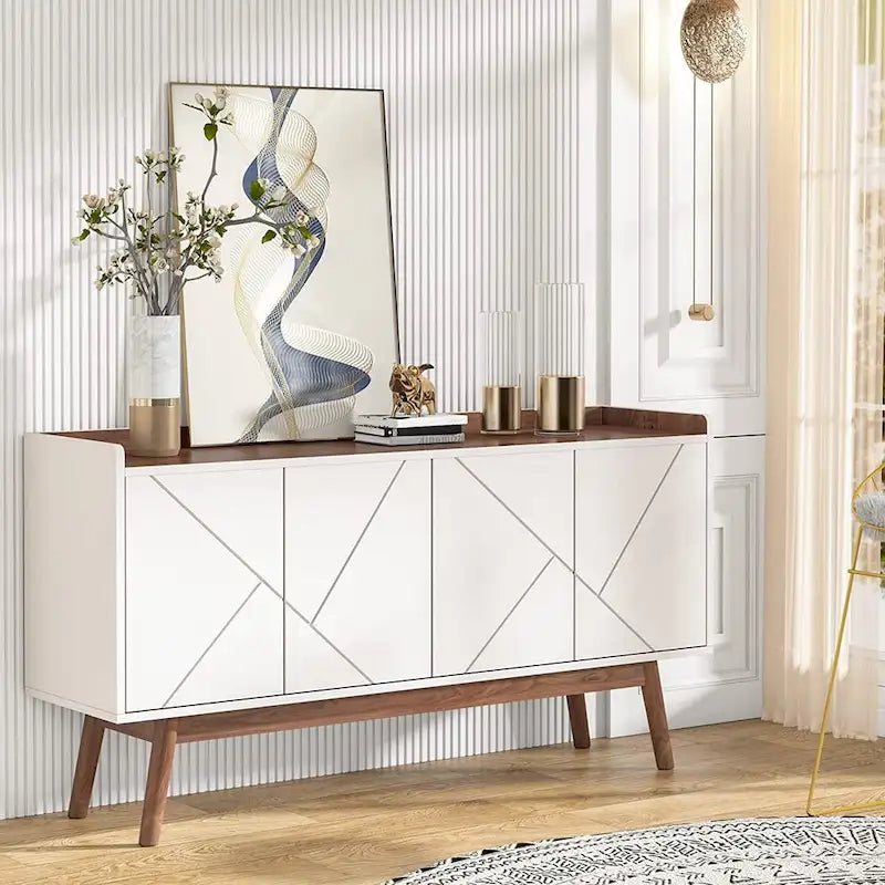 Buffet de rangement de 55 pouces avec portes