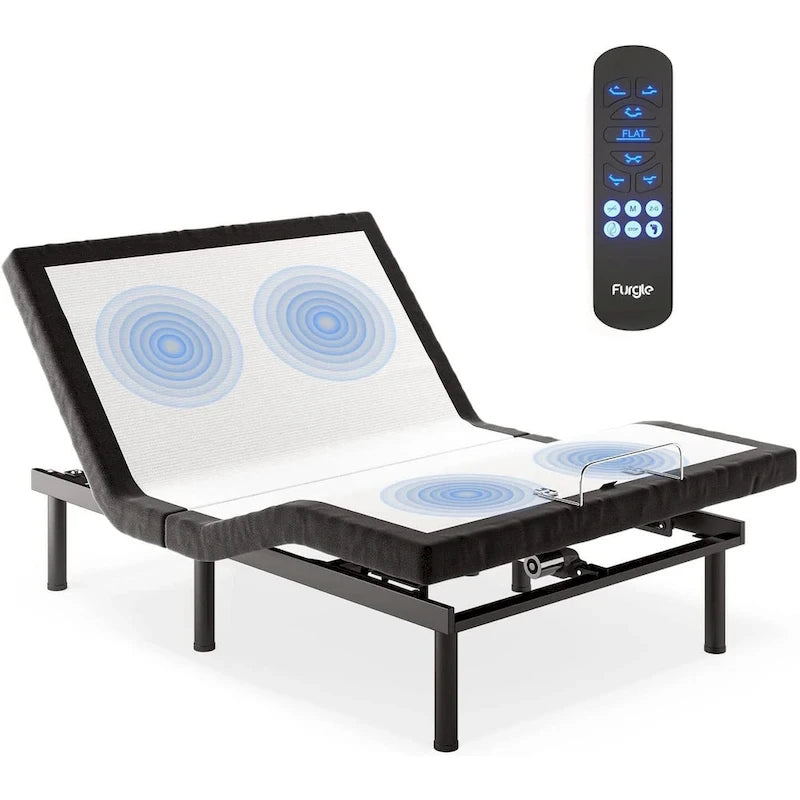 Lit ajustable Zéro Gravité avec massage et télécommande sans fil