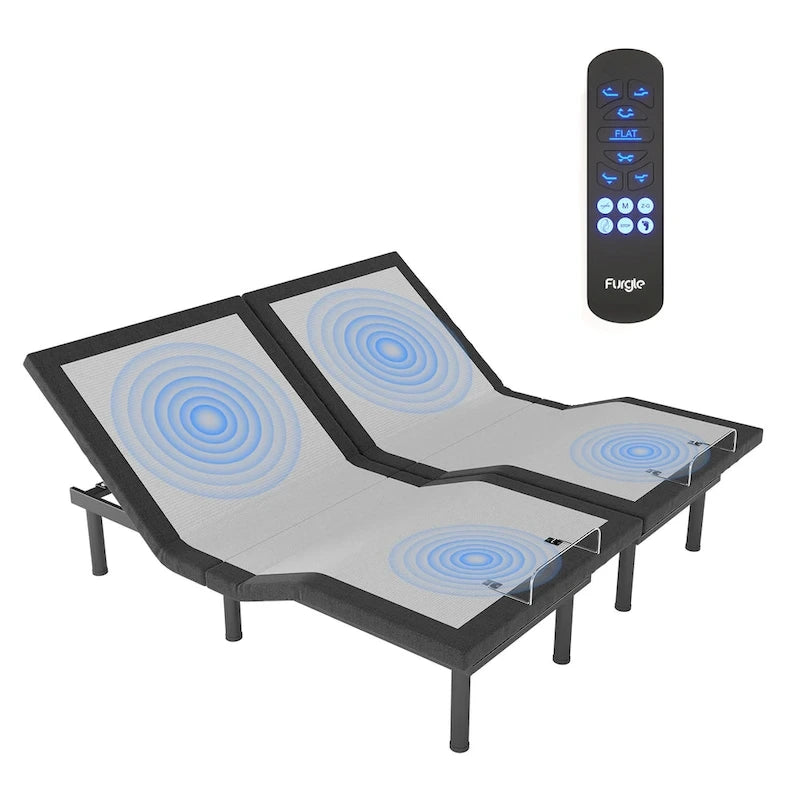 Lit ajustable Zéro Gravité avec massage et télécommande sans fil