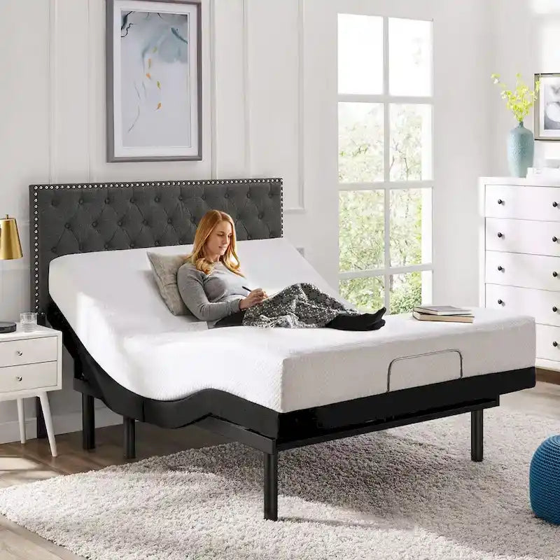 Lit ajustable Zéro Gravité avec massage et télécommande sans fil