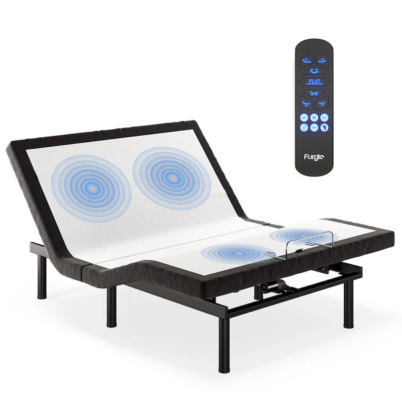 Lit ajustable Zéro Gravité avec massage et télécommande sans fil