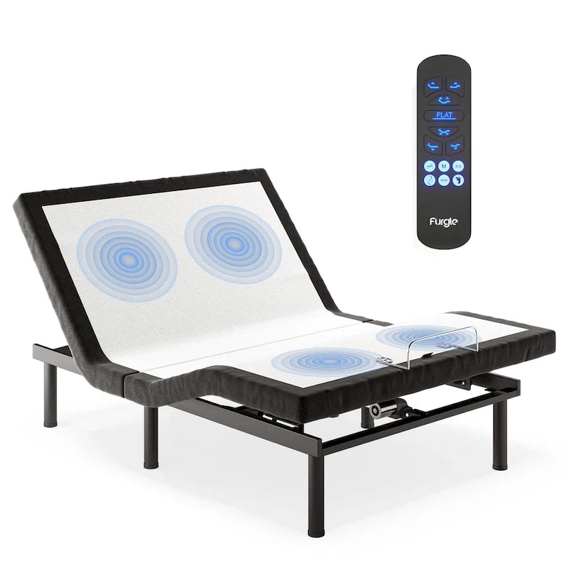 Lit ajustable Zéro Gravité avec massage et télécommande sans fil