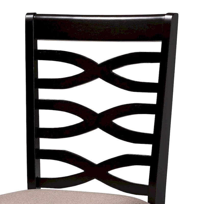 Chaise de salle à manger en bois moderne et contemporaine
