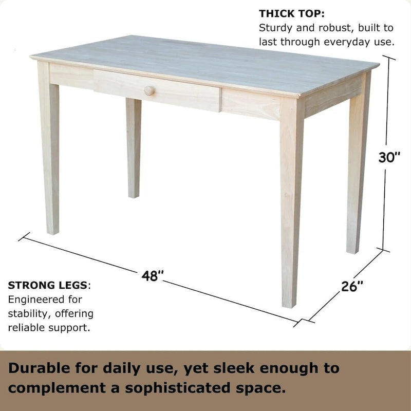 Bureau d'écriture en bois massif