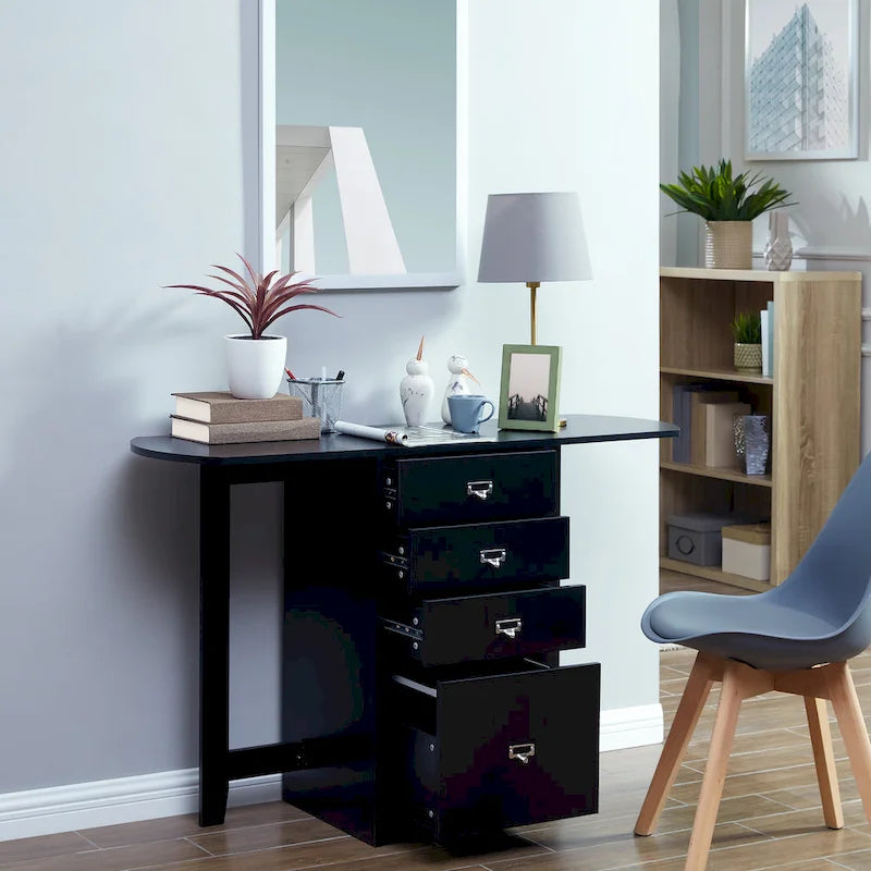 Bureau de bricolage et organisateur pliant blanc