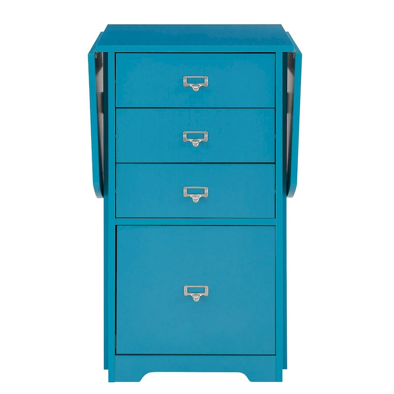 Bureau de bricolage et organisateur pliant blanc