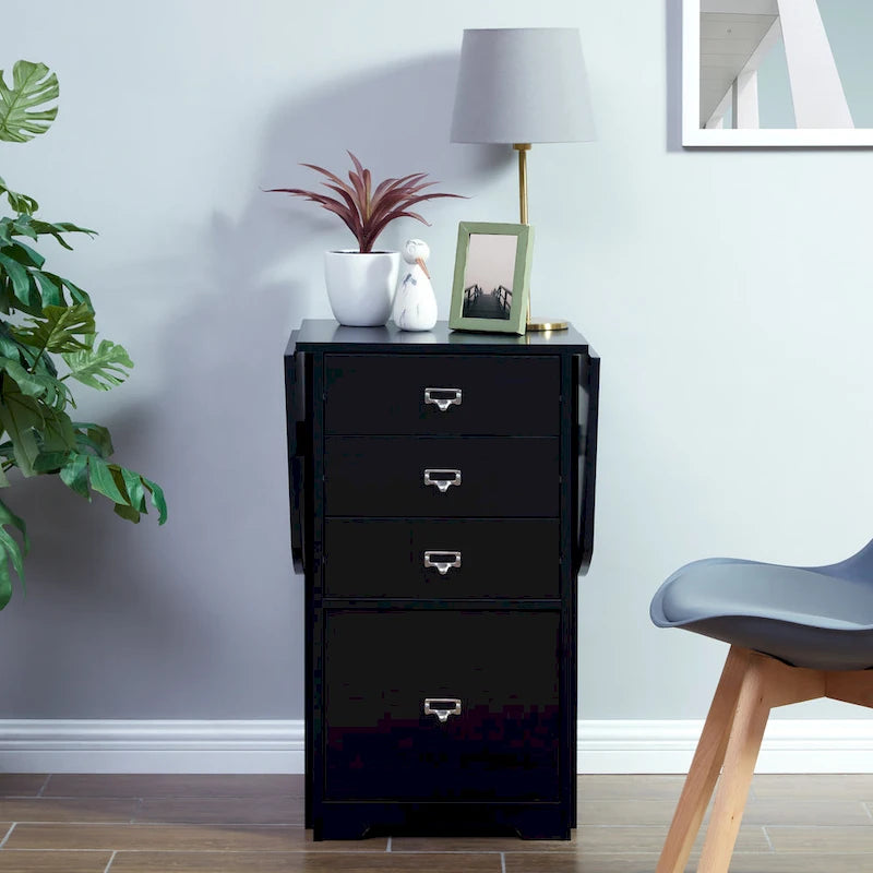 Bureau de bricolage et organisateur pliant blanc