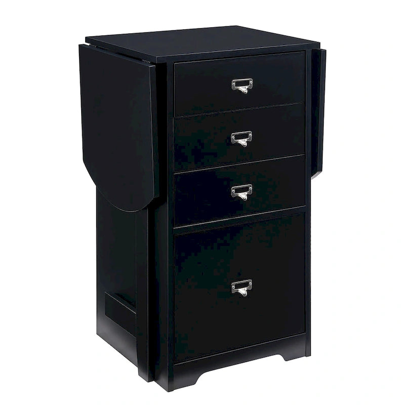 Bureau de bricolage et organisateur pliant blanc