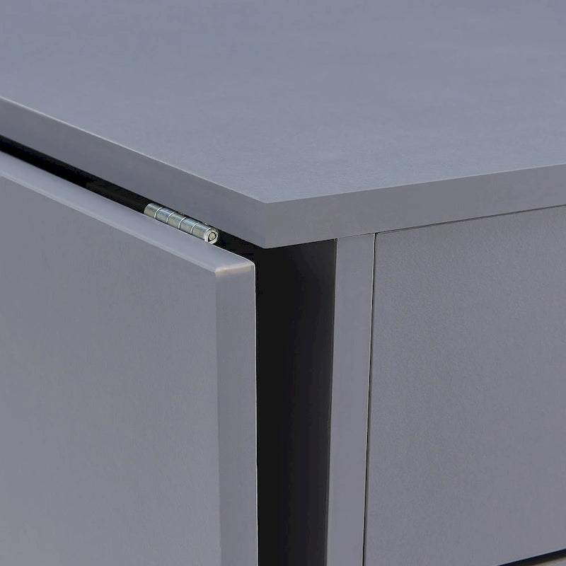 Bureau de bricolage et organisateur pliant blanc