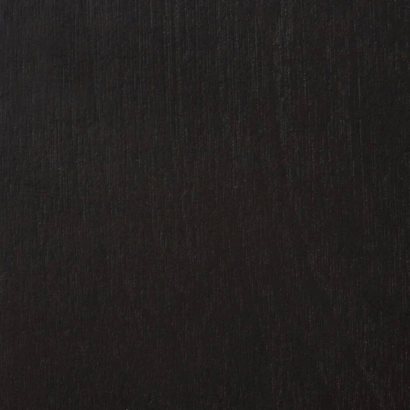 Îlot de cuisine avec plateau en bois massif, finition noire