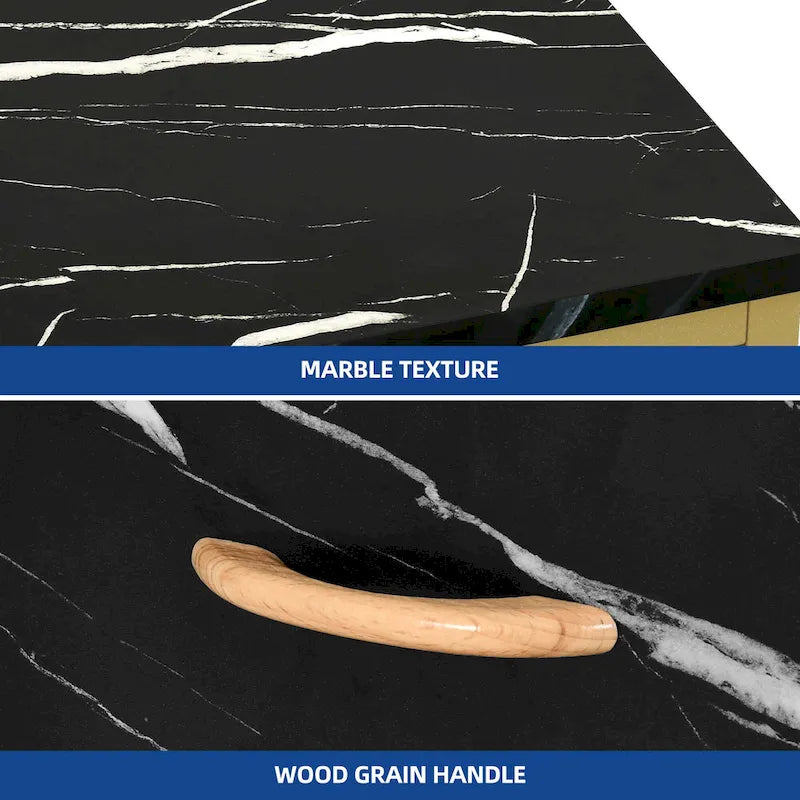 Table de maquillage avec 3 tiroirs en tissu et poste de travail de manucure