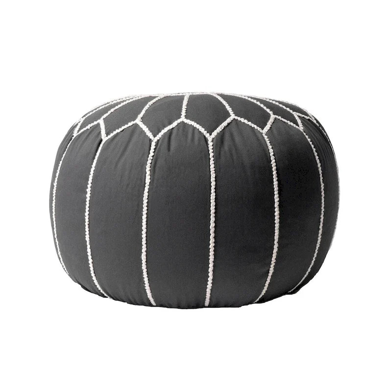 Pouf ottoman en coton marocain