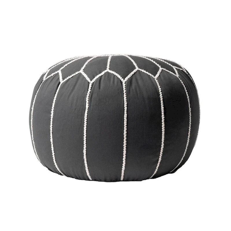 Pouf ottoman en coton marocain