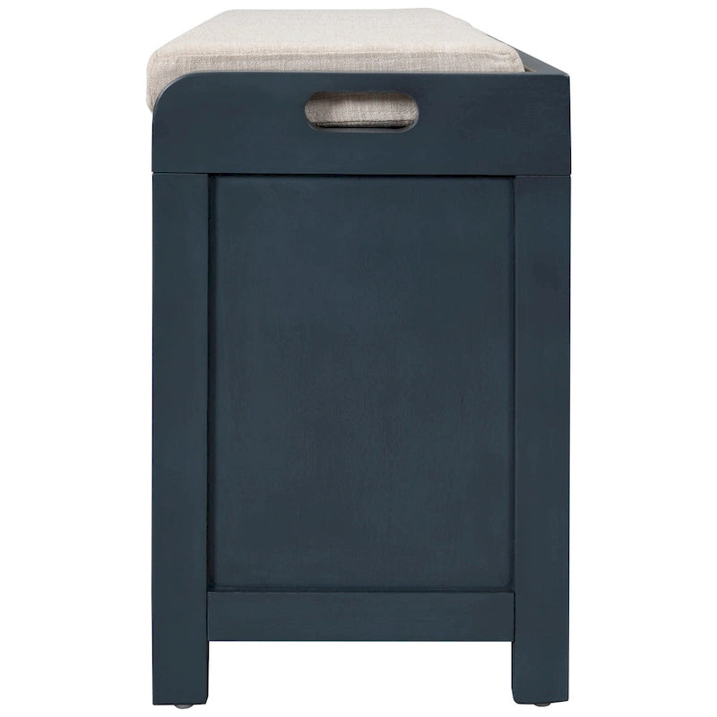 Banc de rangement avec panier amovible et 2 tiroirs