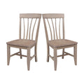 Chaise de salle à manger Fanback en bois massif