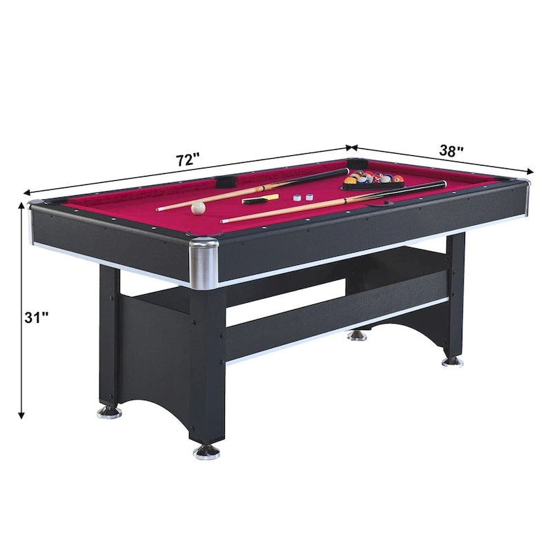 Table de billard et de ping-pong combinée de 6 pieds
