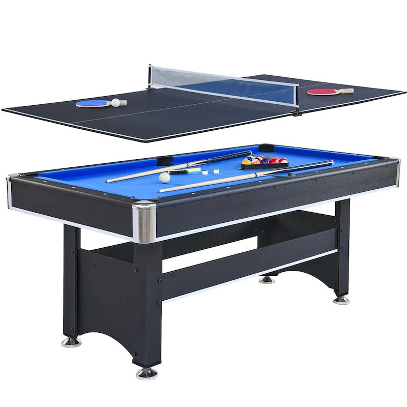 Table de billard et de ping-pong combinée de 6 pieds