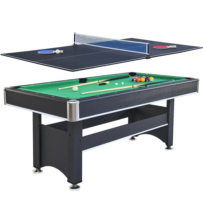 Table de billard et de ping-pong combinée de 6 pieds