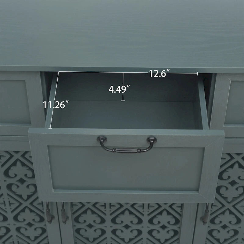 Armoire de rangement 3 portes 3 tiroirs pour chambre et salon