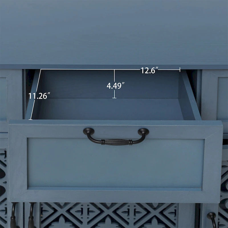 Armoire de rangement 3 portes 3 tiroirs pour chambre et salon